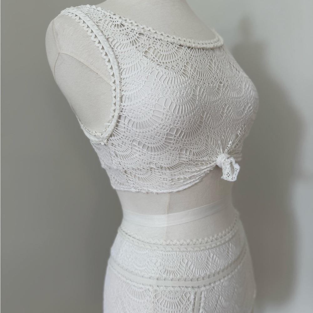 BECCA COLOR PLAY CROCHET 3 Pc BIKINI - 2 Pc Bikini Top + High-Waist Bottom - Picture 5 of 15
